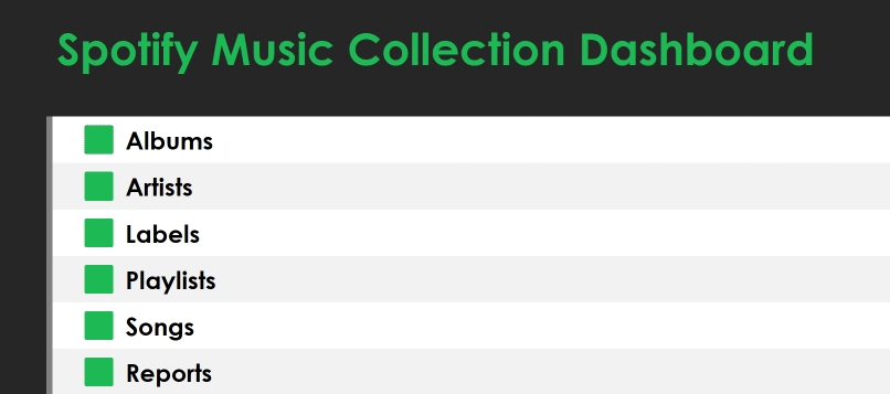 Spotify Music Collection Thumbnail